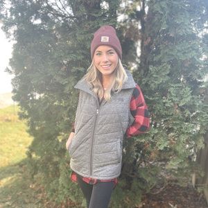 Preowned The North Face Women’s Puesdio Insulated Vest Color Grey Size XL